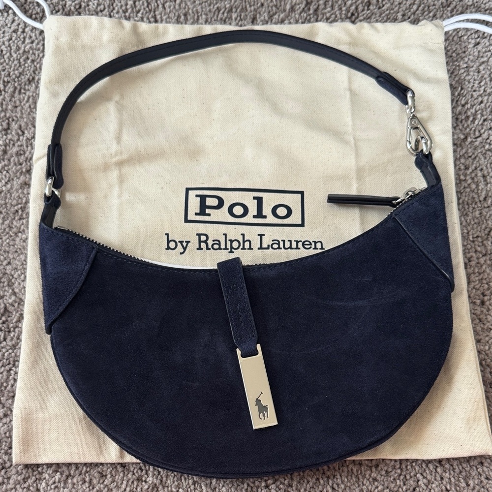 Polo by Ralph Lauren Navy Shoulder Bag NWOT